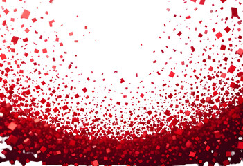 red glitter sparkle party celebration explosion PNG transparent background isolated graphic resource cutout