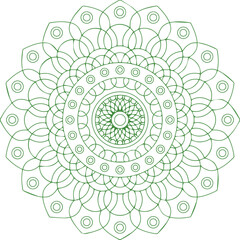 Beautiful flower art and mandala vector design