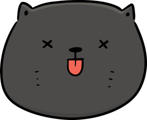 Illustration of cat face
