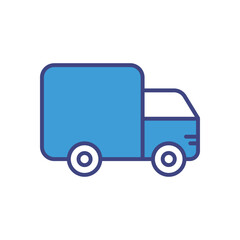 Truck icon vector stock illustration