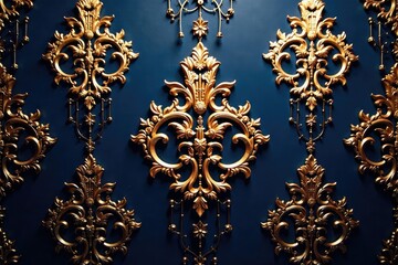 Symmetrical arabesque damask, radiating elegance with sharp lines , elegant background, lines, damask