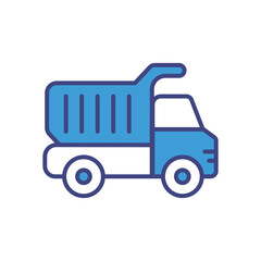 Dump Truck icon vector stock illustration