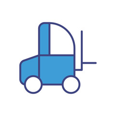 Forklift icon vector stock illustration