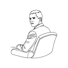 Running man vector drawing – runner man silhouette – runner man vector – runner man doodle – running illustration – runner man line art

