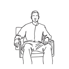 Fast runner man outline – runner man silhouette – runner man vector – runner man doodle – running illustration – runner man line art

