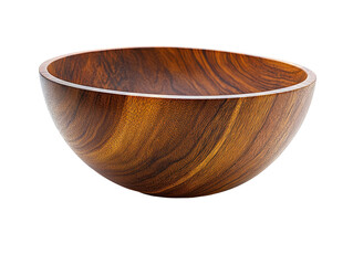 Isolated Wooden Salad Bowl