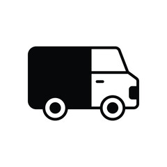 Van icon vector stock illustration