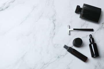 cosmetic set for men black