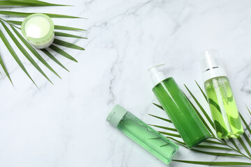 Green leaves cosmetic set