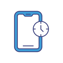 Time Use Gadget Icon vector stock illustration