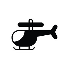 Helicopter  icon vector stock illustration