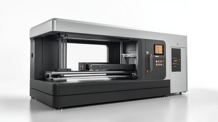 Fototapeta premium High-Tech Industrial 3D Printer: Precision Manufacturing Machine