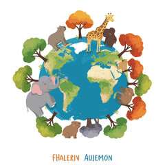 Obraz premium Preserving Nature's Balance: Join the Global Movement for Biodiversity