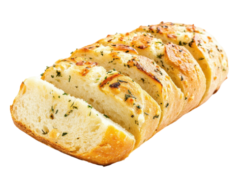 Isolated Herb and Garlic Bread
