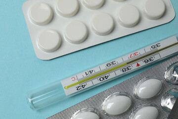 different colored cardiogram pills