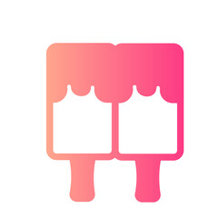 ice cream gradient icon