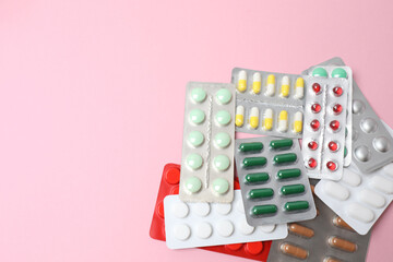 different colored cardiogram pills