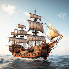 Old Ship Adventure on the High Seas.