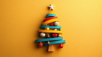 Colorful Abstract Christmas Tree