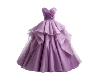 Elegant lilac formal dress for special occasions and events, cut out