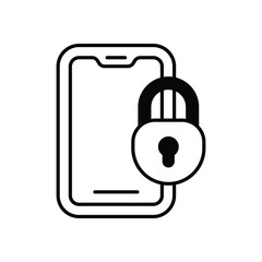 Digital Lock Icon vector stock illustration