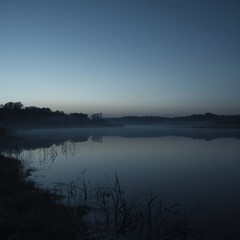Fototapeta premium Early morning Tennessee landscape at Seven Islands Wildlife Refuge 