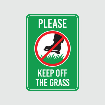 please keep off the grass