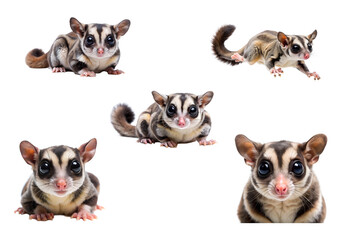 Obraz premium Sugar Glider Isolated on Transparent Background, PNG file