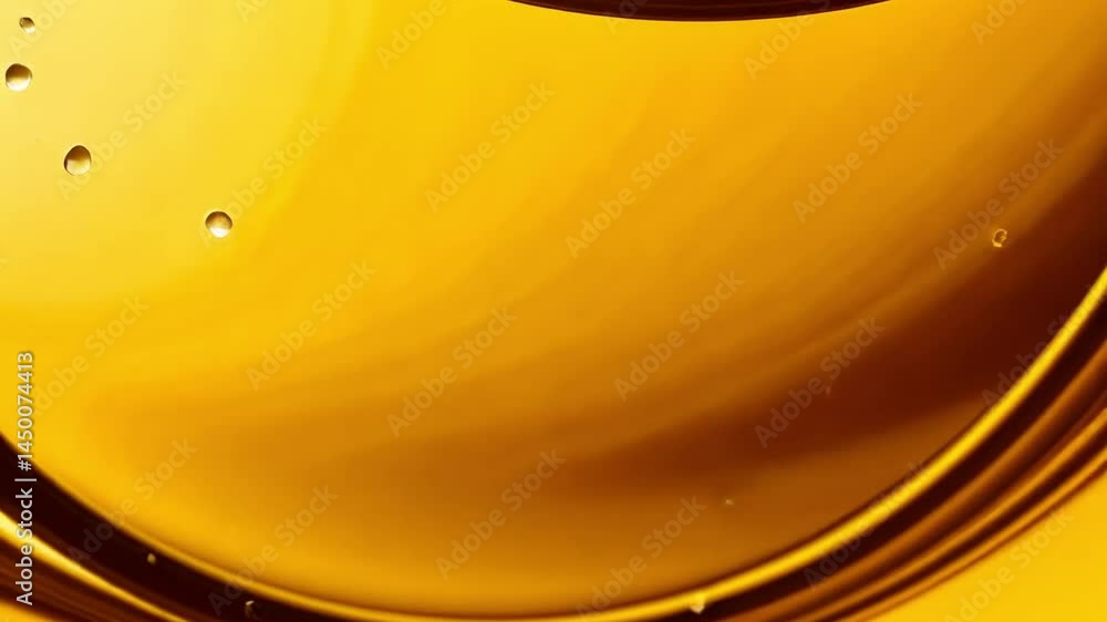 Poster golden swirls: a mesmerizing close-up of a liquid forms dynamic swirls. it's an eye-catching abstrac