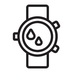 smart watch line icon