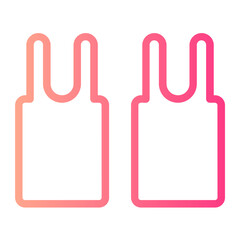 underwear gradient icon