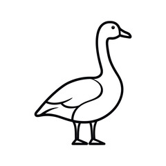 Canada Goose Minimalist Line Art