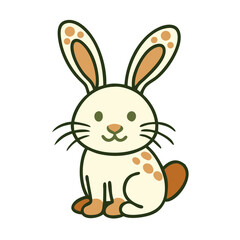 Obraz premium Bunny Icon Rabbit Pet Animal Easter Transparent Background Vector