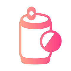 Obraz premium Forbidden gradient icon