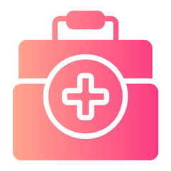 Fototapeta premium Medical Box gradient icon