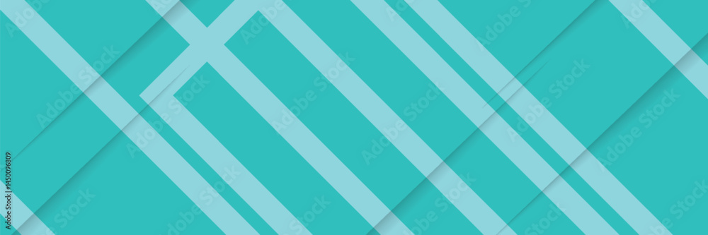 Poster bright colorful abstract geometric background with green turquoise gradient color combination. simpl