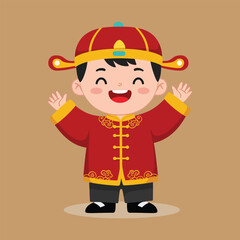 Traditional Japanese Children's Day Festival Illustration with Kids and Kites