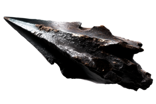 Historical spearhead artifact from ancient warfare collection