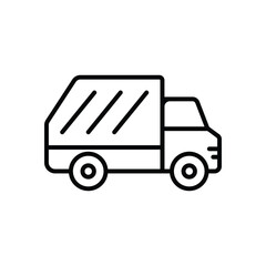 Garbage Car icon vector stock illustration