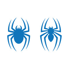 black spider icon on white background