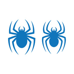 black spider icon on white background