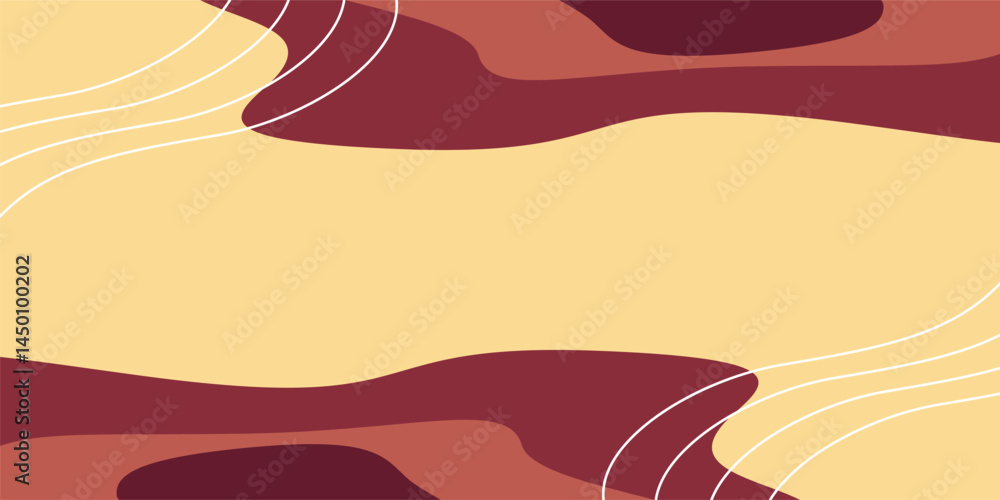 Poster abstract wave pattern background. free copyspace area design. summer template