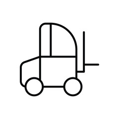 Forklift icon vector stock illustration