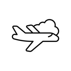 Airplane icon vector stock illustration