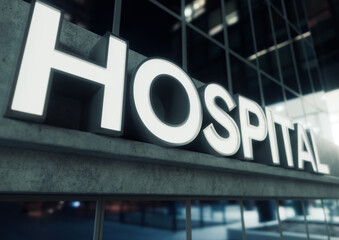 Obraz premium Generic Hospital Building SIgn
