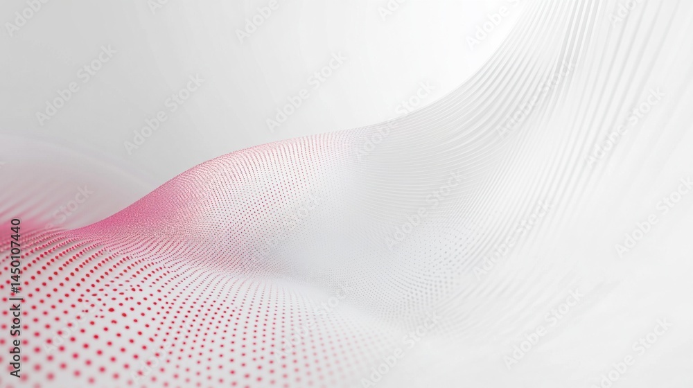 Poster elegant white presentation background featuring slight red dot and line patterns, minimalistic and c