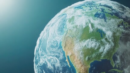 Fototapeta premium Celebrate World Earth Day with Our Interactive 3D Earth Model - Explore, Educate, and Embrace Sustainability