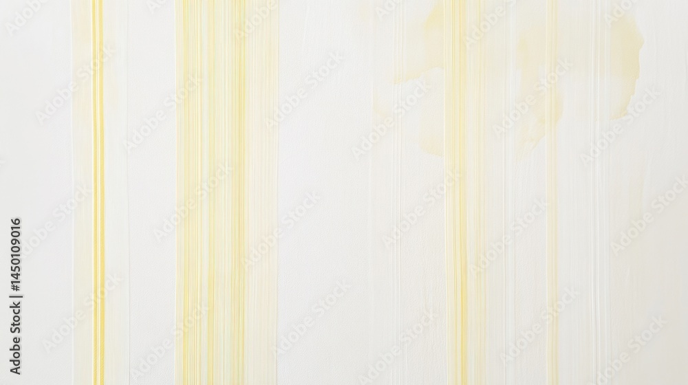 Poster simple white canvas with soft yellow stripe patterns, clean and minimal background perfect for prese