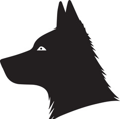 Sharp Profile An Alert Canine illustration