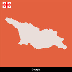 georgia country map vector